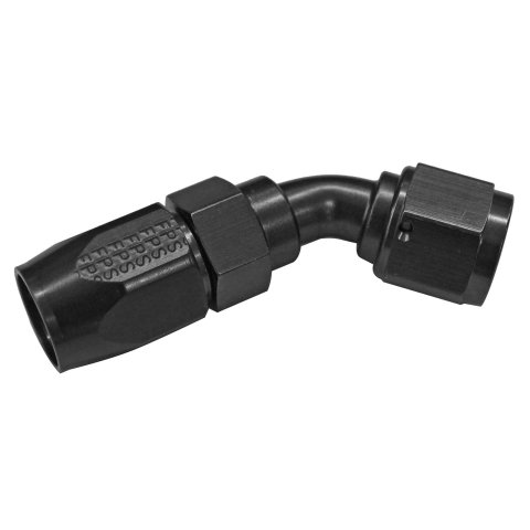 Fragola -6AN x 45 Degree Power Flow Hose End - Black