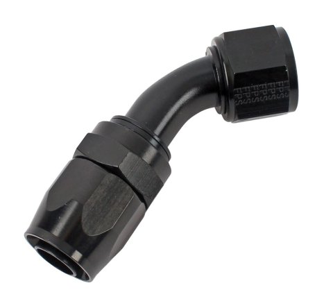 Fragola -12AN x 45 Degree Pro-Flow Hose End - Black