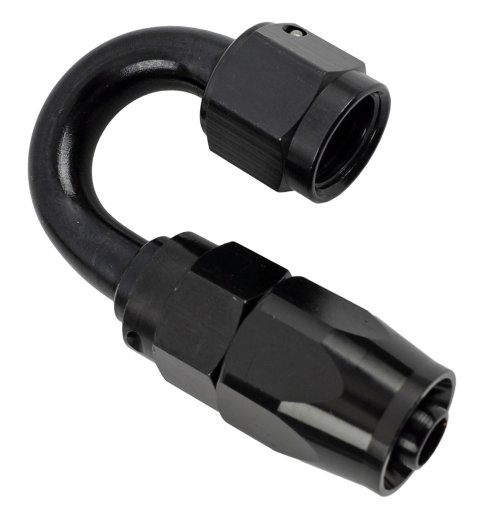 Fragola -6AN x 180 Degree Pro-Flow Hose End - Black