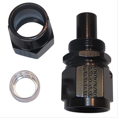 Fragola -4AN Real Street Straight Hose End Black For PTFE Hose