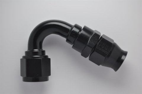 Fragola -6AN Real Street x 120 Degree Hose End Black For PTFE Hose