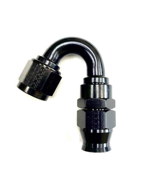 Fragola -12AN Real Street x 150 Degree Hose End Black For PTFE Hose