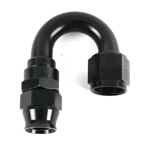 Fragola -10AN Real Street x 180 Degree Hose End Black For PTFE Hose