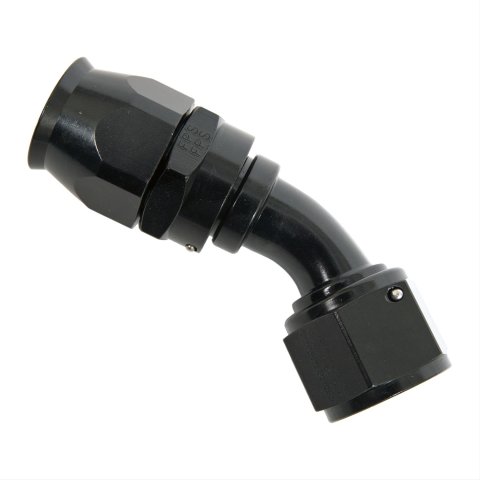 Fragola -12AN Real Street x 45 Degree Hose End Black For PTFE Hose