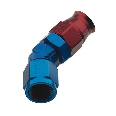 Fragola -8AN 45 Degree Hose End - Alum