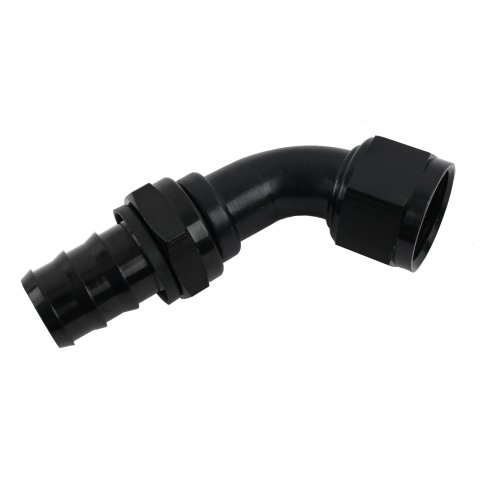 Fragola -16AN Push Lock End 60 Degree - Black