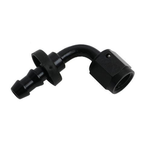 Fragola -4AN Push-Lite End 90 Degree - Black