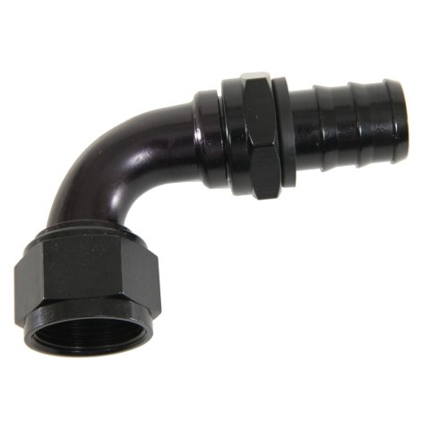Fragola -20AN Push-Lite End 90 Degree - Black