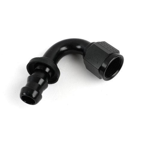 Fragola -8AN Push-Lite End 120 Degree - Black