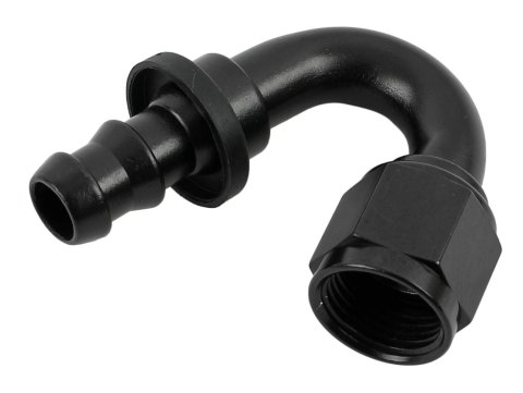 Fragola -8AN Push-Lite End 150 Degree - Black