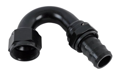 Fragola -16AN Push-Lite End 150 Degree - Black