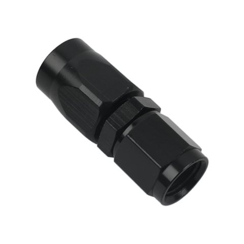 Fragola -4AN Straight Pro-Flow Hose End - Black
