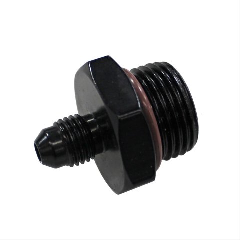 Fragola -4AN x 7/8-14 (10) Radius Fitting - Black