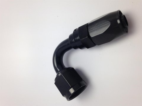 Fragola -8AN Fem x -6AN Hose 120 Degree Reducing Hose End - Black