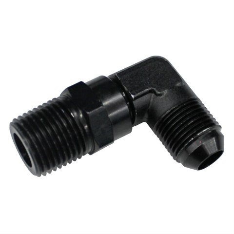 Fragola -8AN x 1/2 NPT 90 Degree Swivel - Black