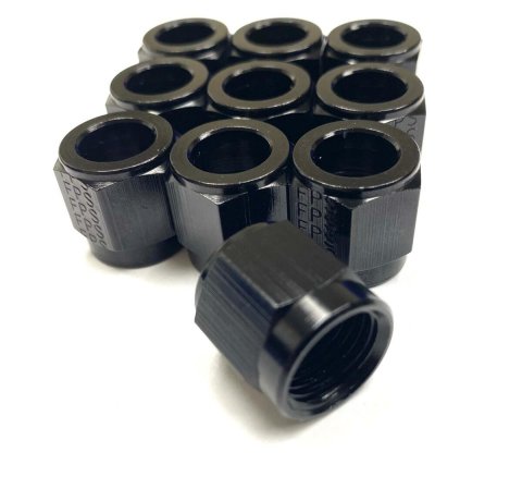 Fragola -12AN Tube Nut Black 10 Pack