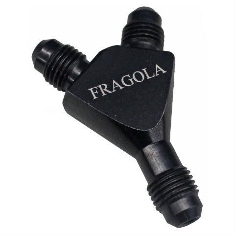 Fragola Y-Fitting -4AN Male All Black