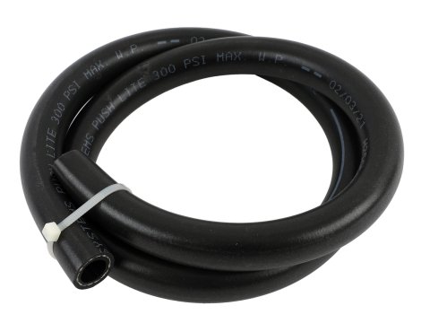 Fragola -8AN Push-Lite Hi-Temp Black Hose - 3ft