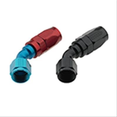 Fragola -8AN Male Rad Fitting 45 Degree Pro-Flow Hose End - Black