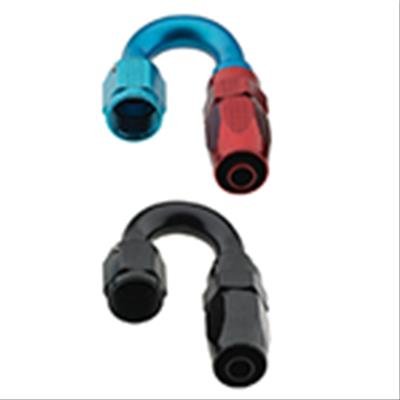 Fragola -8AN Male Rad Fitting 180 Degree Pro-Flow Hose End - Black