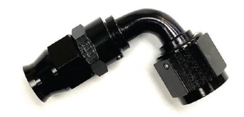 Fragola -8AN Nut -6AN Hose 90 Degree Real Street Hose End - Black