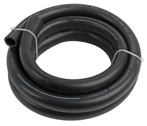 Fragola -12AN Push-Lite Hi-Temp Black Hose - 10ft (Replaces 810012 No Fiber Braid)