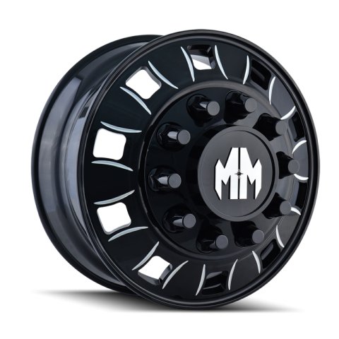 Mayhem 8180 BigRig 24.5x8.25 / 10x285.75 BP / 168mm Offset / 220.1mm Hub Inner Black Wheel