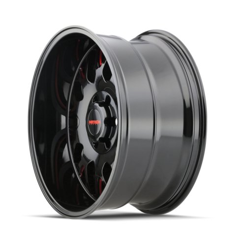 Mayhem 8110 Tripwire 20x9 / 8x165.1 BP / 0mm Offset / 130.8mm Hub Black w/ Prism Red Wheel
