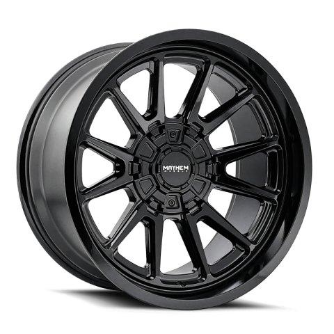 Mayhem 8116 Intrepid 20x9 / 8x180 BP / 0mm Offset / 124.1mm Hub Gloss Black Wheel