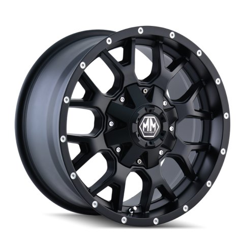 Mayhem 8015 Warrior 18x9 / 8x170 BP / 18mm Offset / 125.2mm Hub Matte Black Wheel