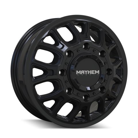 Mayhem 8107D Cogent Dually 17x6.5 / 8x165.1 BP / 125mm Offset / 121.3mm Hub Gloss Black Wheel