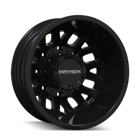 Mayhem 8107D Cogent Dually 17x6.5 / 8x165.1 BP / -142mm Offset / 121.3mm Hub Gloss Black Wheel