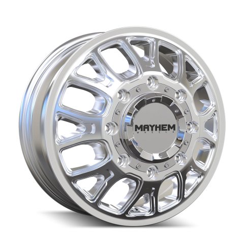 Mayhem 8107D Cogent Dually 17x6.5 / 8x200 BP / 125mm Offset / 142mm Hub Polished Wheel