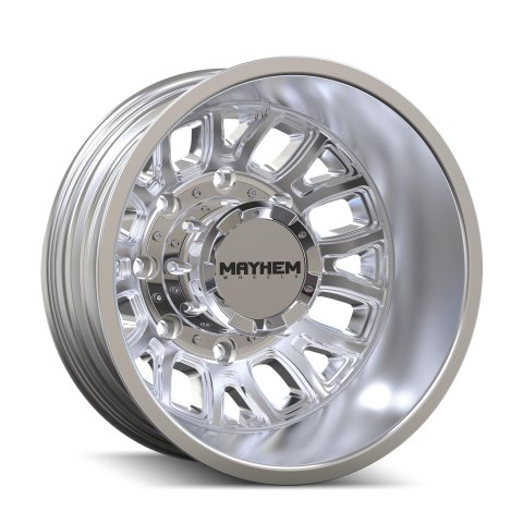 Mayhem 8107D Cogent Dually 17x6.5 / 8x200 BP / -142mm Offset / 142mm Hub Polished Wheel