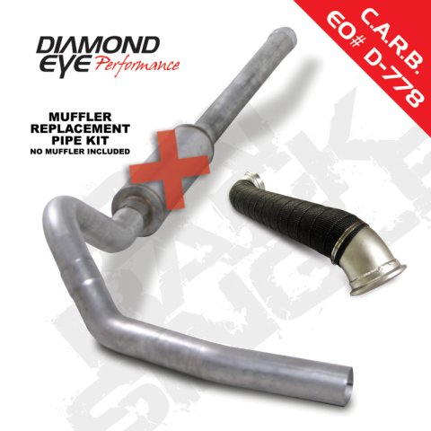 Diamond Eye KIT 4in Catback MRP Single w/ TDP AL 06-07 Chevy/GMC 6.6L Duramax 2500/3500