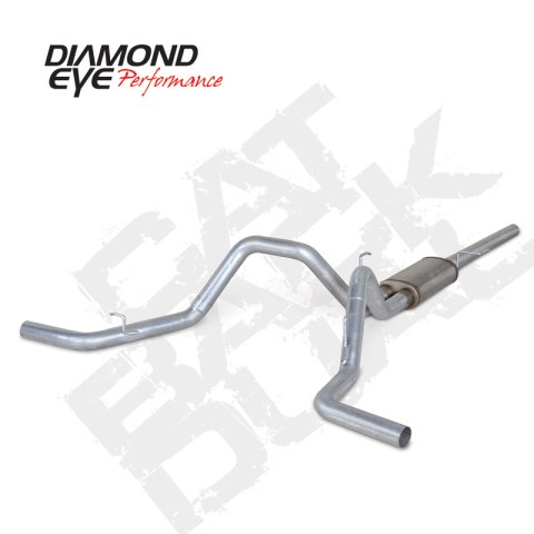 Diamond Eye KIT 3in Catback DUAL GAS AL FORD 5.4L F150 04-08