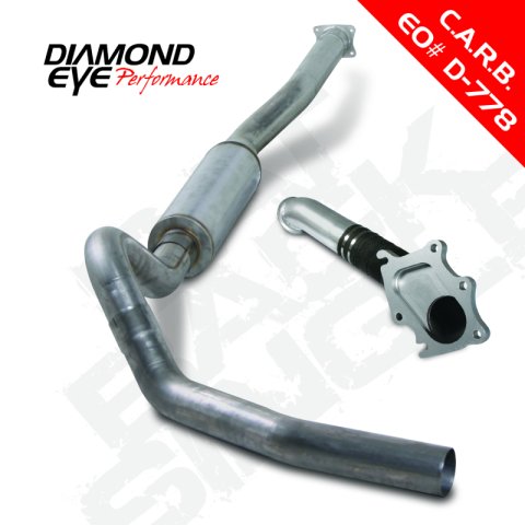 Diamond Eye KIT 4in Catback Single SS CHEVY/GMC 6.6L 2500/3500 01-05