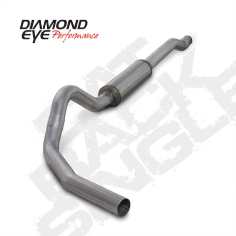 Diamond Eye KIT 4in Catback Single AL: 03-07 FORD 6.0L F250/F350