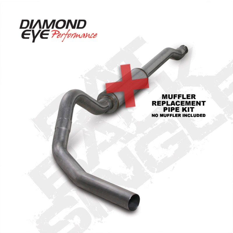 Diamond Eye KIT 4in Catback Single SS: 03-07 FORD 6.0L F250/F350