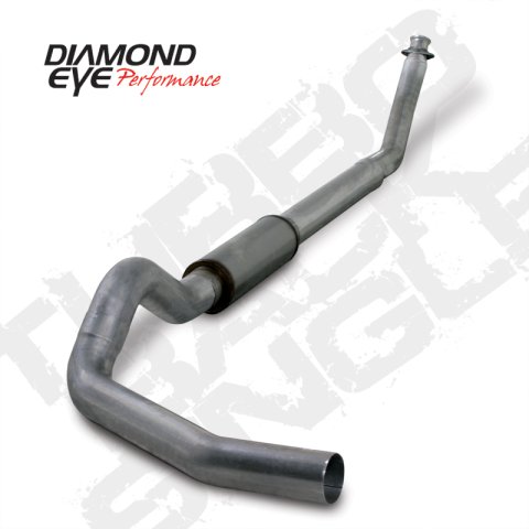 Diamond Eye KIT 5in Turbo Back SGL SS: 94-02 DODGE CUMMINS 5.9L