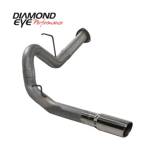 Diamond Eye KIT 4in DPF-BACK Single SS 07.5-10 CHEVY 6 6L 2500/3500 PCKGD BX46X14X14OD EL-PL