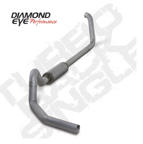 Diamond Eye KIT 4in Turbo Back Single AL 450 00-early 03 Ford 7.3L Powerstroke F450