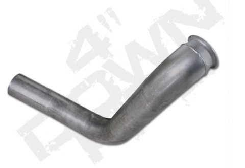 Diamond Eye Downpipe 4in TB SGL/DUAL AL FORD 7.3L F250/F350 CAB & CHASSIS F450 & F550 ROLLOVER 99-03