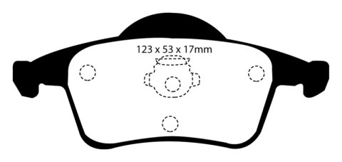 EBC 01-05 Volvo S60 2.3 Turbo T5 Yellowstuff Rear Brake Pads
