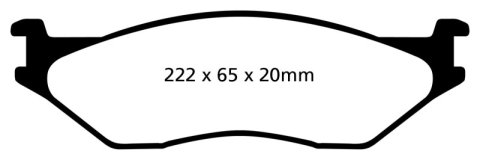 EBC 02-05 Ford Econoline E550 Yellowstuff Front Brake Pads