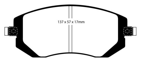 EBC 03-05 Subaru Impreza 2.0 Turbo WRX Bluestuff Front Brake Pads