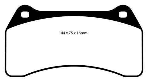 EBC 03-06 Jaguar XJR 4.2 Supercharged Redstuff Front Brake Pads