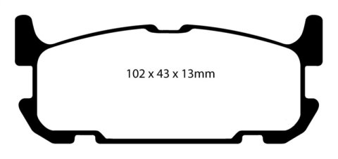EBC 04-05 Mazda Miata MX5 1.8 (Sports Suspension) Yellowstuff Rear Brake Pads