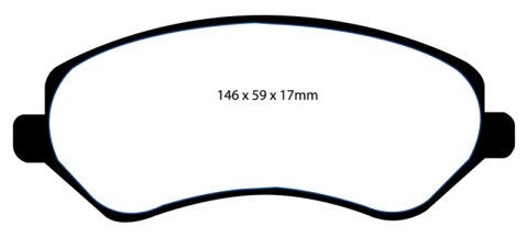 EBC 04-07 Chrysler Town & Country 3.3 Rear Drums Yellowstuff Front Brake Pads
