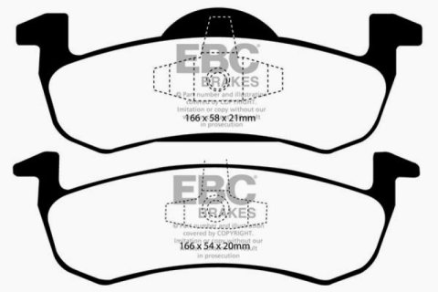 EBC 07-09 Ford Expedition 5.4 2WD Extra Duty Rear Brake Pads